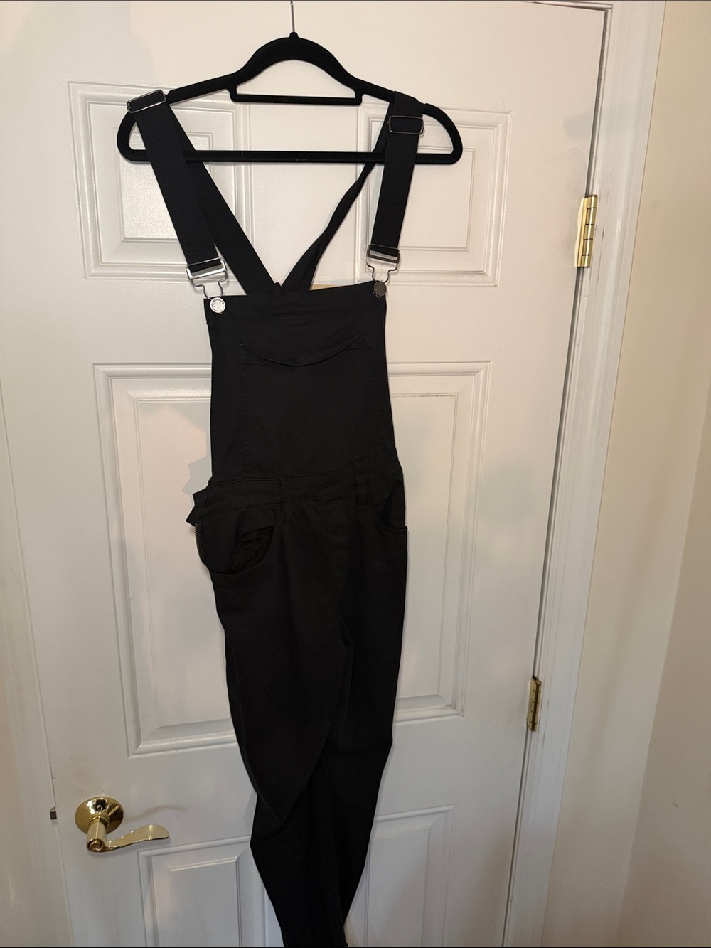 Blank NYC Black Adjustable Strap Overalls Jumpsuit